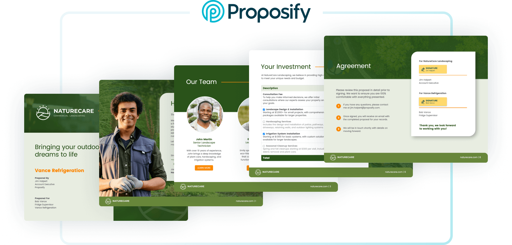 How to Write a Landscaping Proposal - Proposify Template