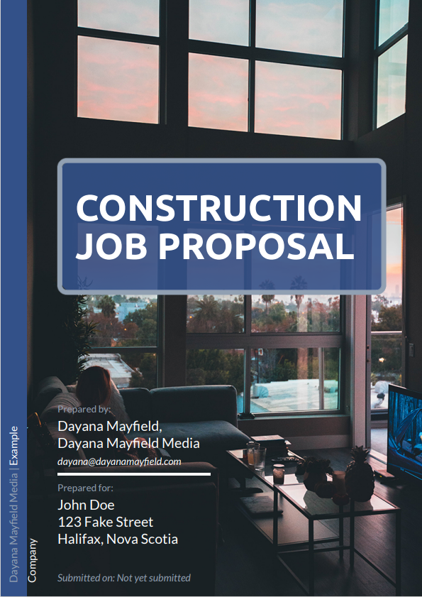 Construction Job Proposal