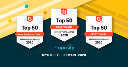 Proposify Earns Coveted Spots on G2 Best Software Lists 2020