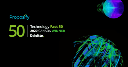 Proposify Awarded Deloitte Technology Fast 50™ Ranking 2020