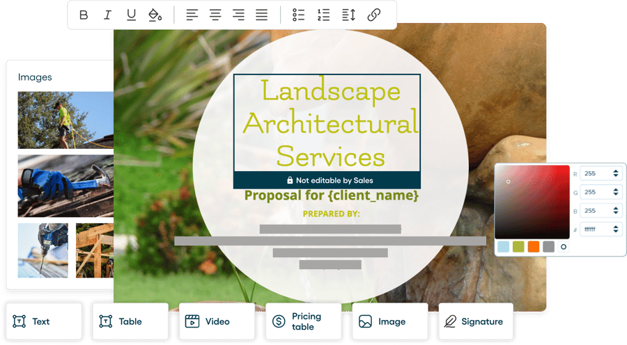 Landscaping Proposal Template