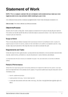 Statement of Work Template Thumbnail