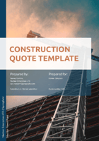 Construction Quote Template Thumbnail