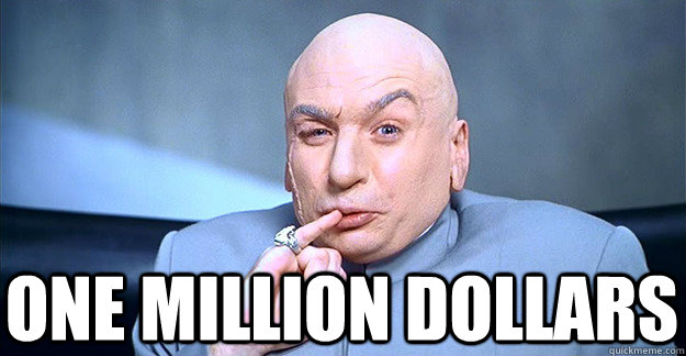 one million dollars