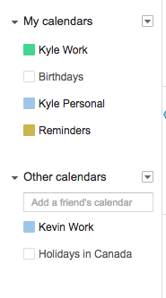 share your google calendar with your cofounder