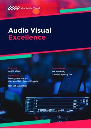 Audio Visual Proposal Template Thumbnail