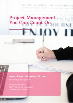 Project Management Proposal Template Thumbnail