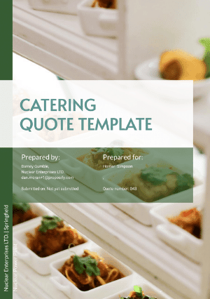 Catering Quote Template Thumbnail